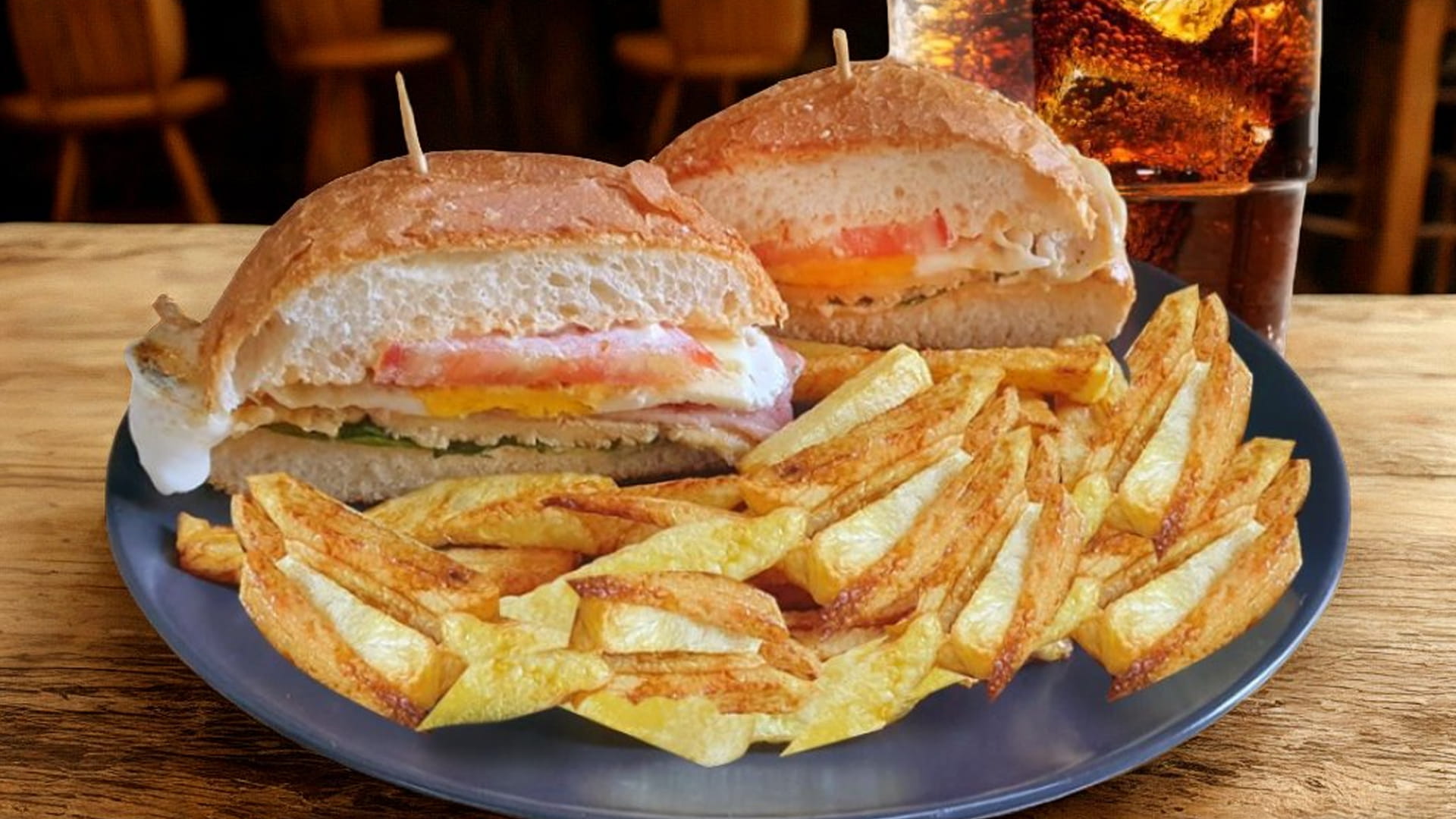 Meniu complet 3 Est Alba Iulia: sandwich cu cartofi prăjiți